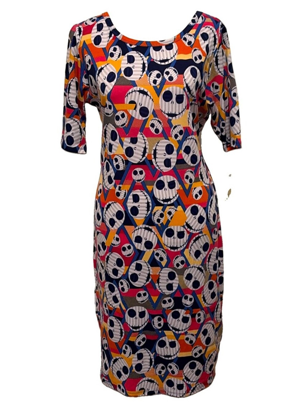 NWT LuLaRoe Size Med Walt Disney Nightmare Before Christmas  Julia fitted dress